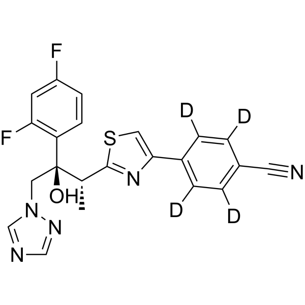 Ravuconazole-d<sub>4</sub> Chemical Structure