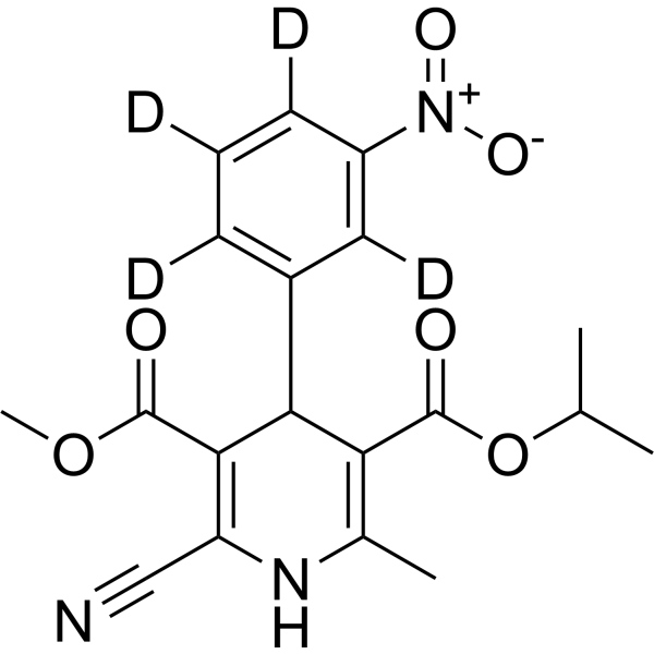 Nilvadipine-d<sub>4</sub> Chemical Structure