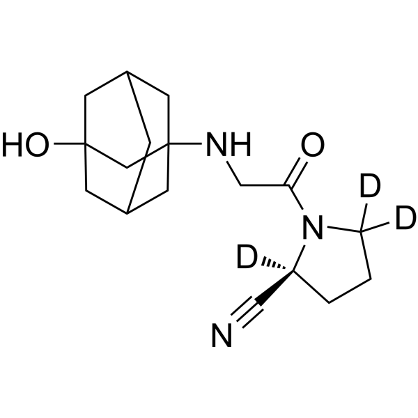 Vildagliptin-d<sub>3</sub> Chemical Structure