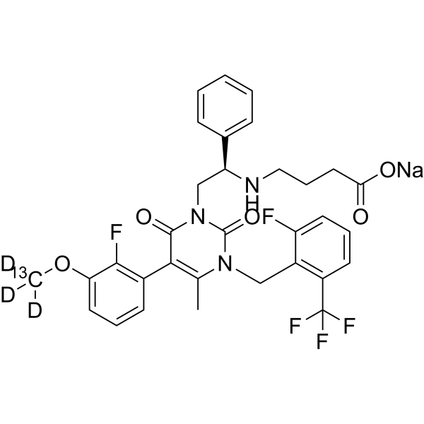 Elagolix-13C,d3 sodium