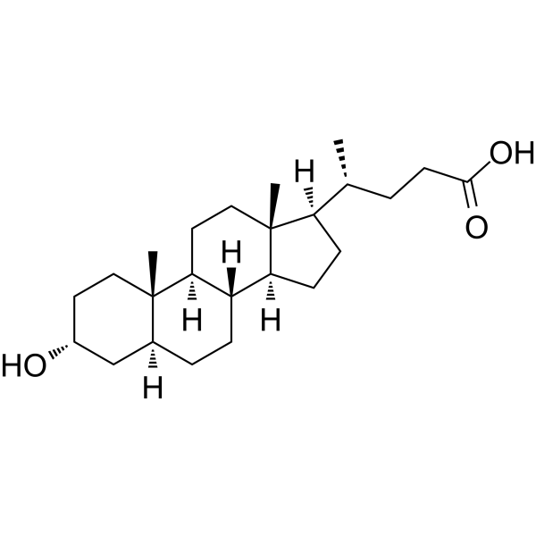 Allolithocholic acid Chemical Structure