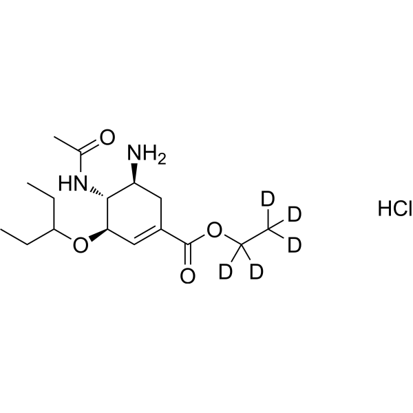 Oseltamivir-d<sub>5</sub> hydrochloride Chemical Structure