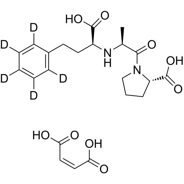 Enalaprilat-d<sub>5</sub> maleate Chemical Structure