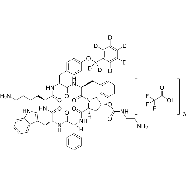 Pasireotide-d<sub>7</sub> TFA Chemical Structure