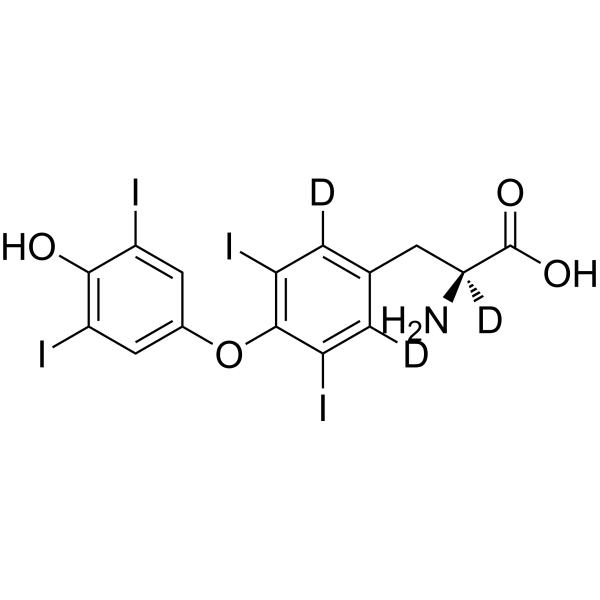 Levothyroxine-d<sub>3</sub> Chemical Structure