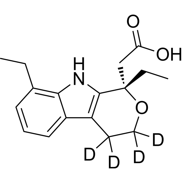 (S)-Etodolac-d<sub>4</sub> Chemical Structure