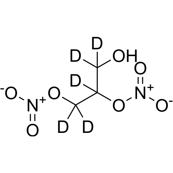 1,2-Dinitroglycerin-d<sub>5</sub> Chemical Structure