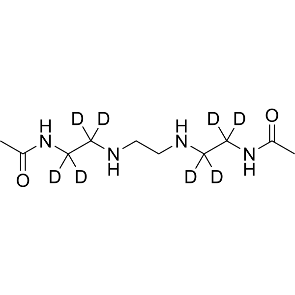 N1, N10-Diacetyl triethylenetetramine-d<sub>8</sub> Chemical Structure