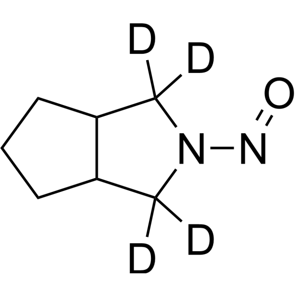 N-Nitroso-3-azabicyclo[3.3.0]octane-d<sub>4</sub> Chemical Structure