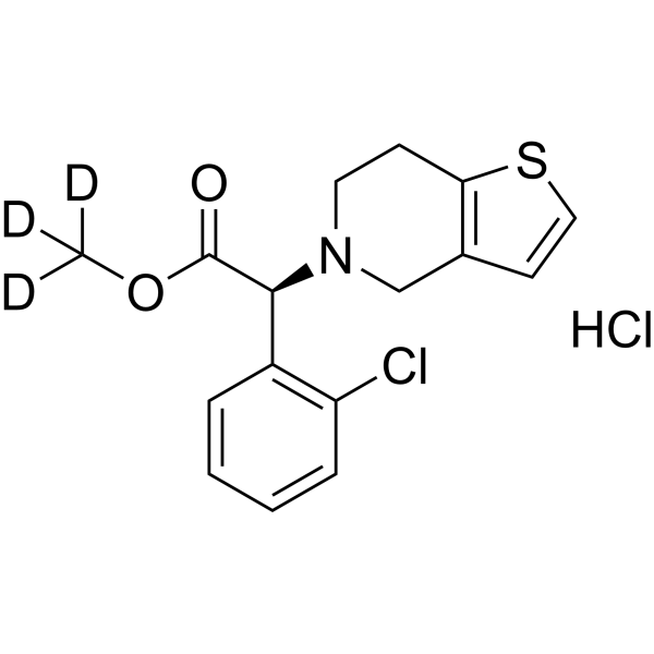 Clopidogrel-d<sub>3</sub> hydrochloride Chemical Structure