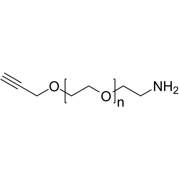Propargyl-PEG-amine Chemical Structure