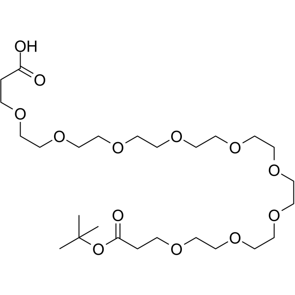 Acid-PEG9-t-butyl ester Chemical Structure