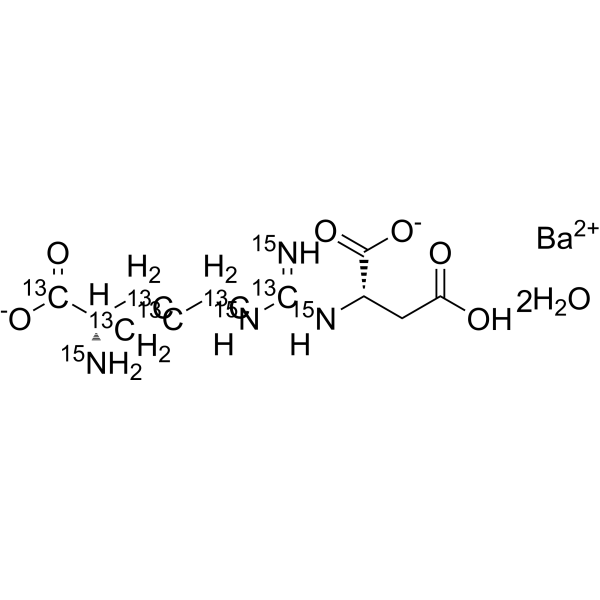 L-Argininosuccinic acid-13C6,15N4 barium, dihydrate Chemical Structure