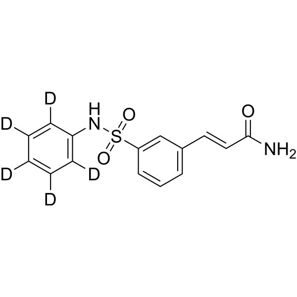 Belinostat amide-d<sub>5</sub> Chemical Structure