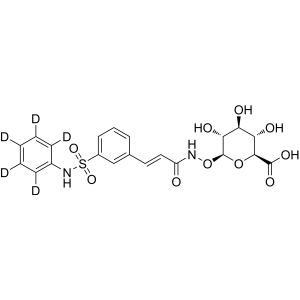 Belinostat glucuronide-d5 Chemical Structure