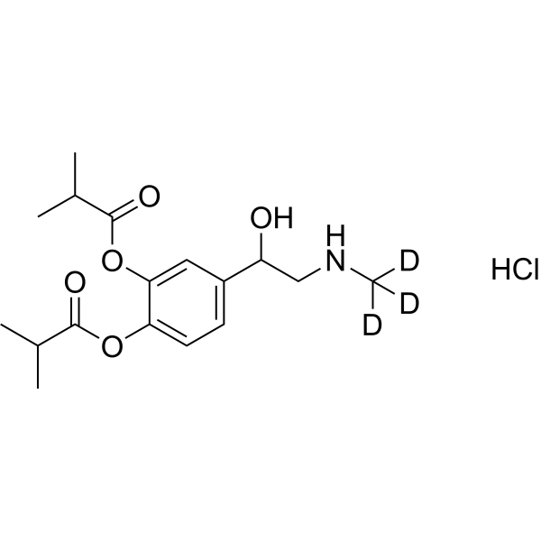 Epinephrine impurity 19-d<sub>3</sub> hydrochloride Chemical Structure