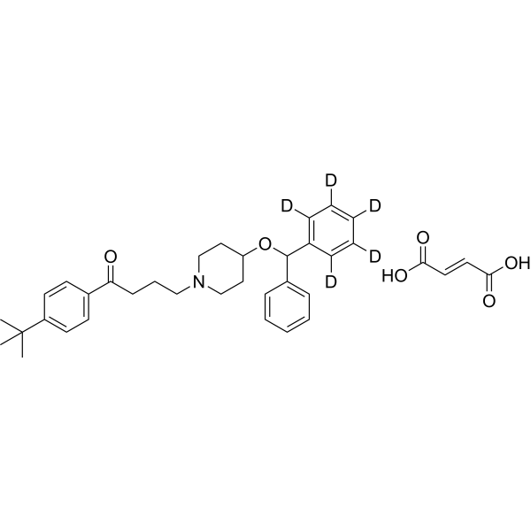 Ebastine-d5 fumarate Chemical Structure