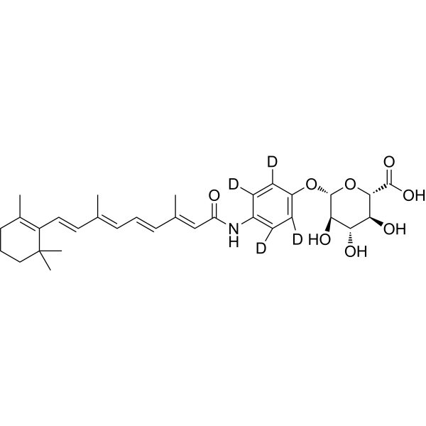 Fenretinide glucuronide-d<sub>4</sub> Chemical Structure