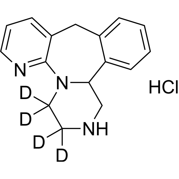 Desmethyl Mirtazapine-d<sub>4</sub> hydrochloride Chemical Structure