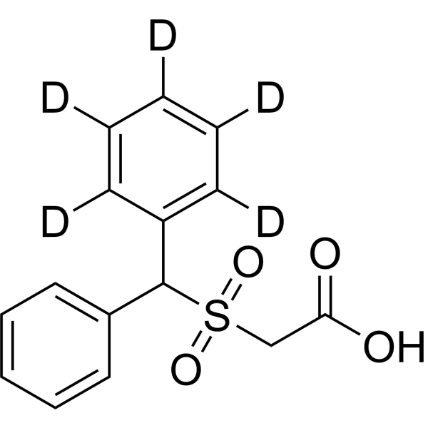 Modafinil acid sulfone-d<sub>5</sub> Chemical Structure
