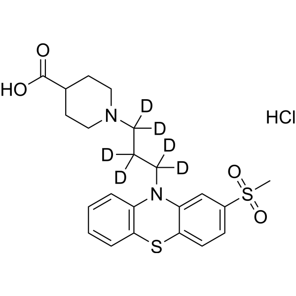 Metopimazine acid-d<sub>6</sub> hydrochloride Chemical Structure