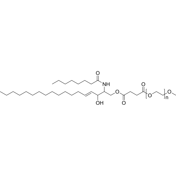 C8 PEG5000 Ceramide Chemical Structure