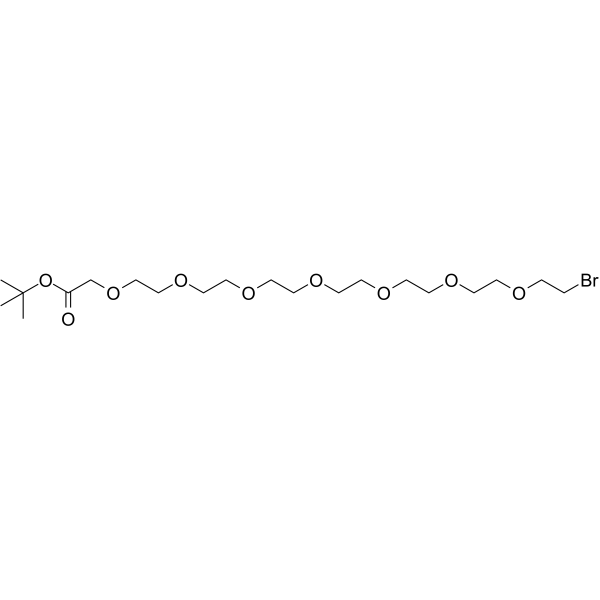 Bromo-PEG7-CH2COOtBu Chemical Structure