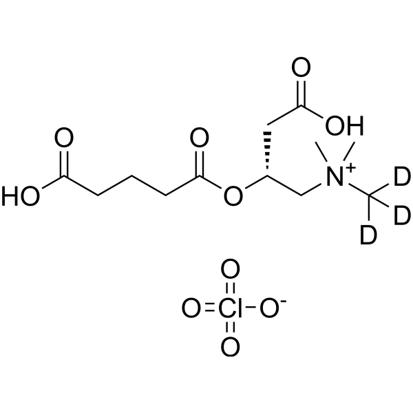 L-Carnitine(mono)-O-glutaryl-d3 perchlorate Chemical Structure