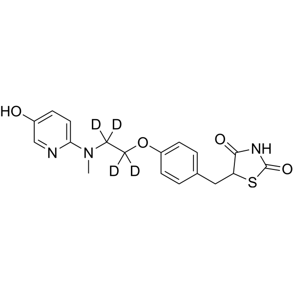 5-Hydroxy Rosiglitazone-d<sub>4</sub>-1 Chemical Structure