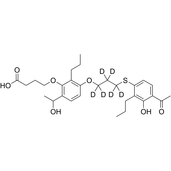 Hydroxy Tipelukast-d6 Chemical Structure