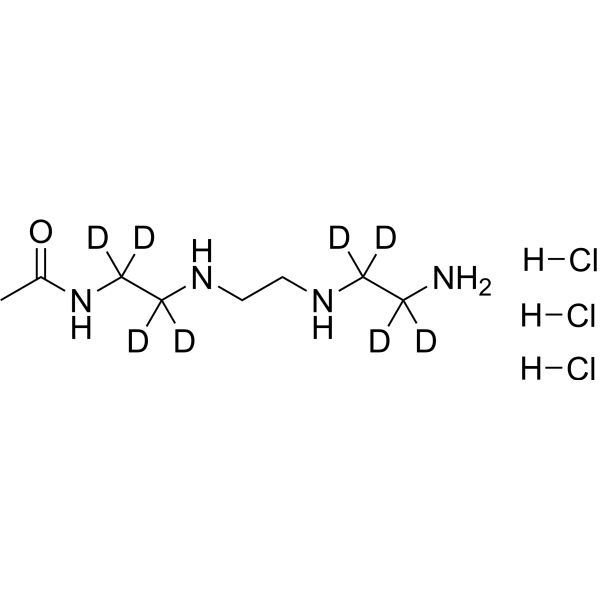 N1-Acetyl triethylenetetramine-d<sub>8</sub> trihydrochloride Chemical Structure