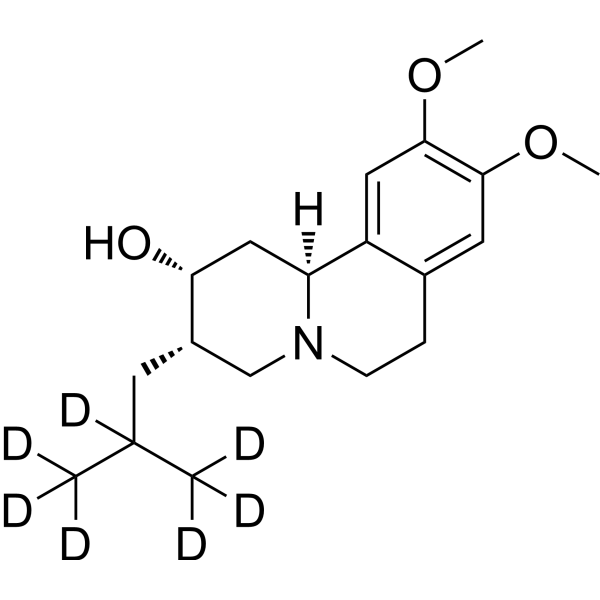cis-Dihydro Tetrabenazine-d<sub>7</sub> Chemical Structure