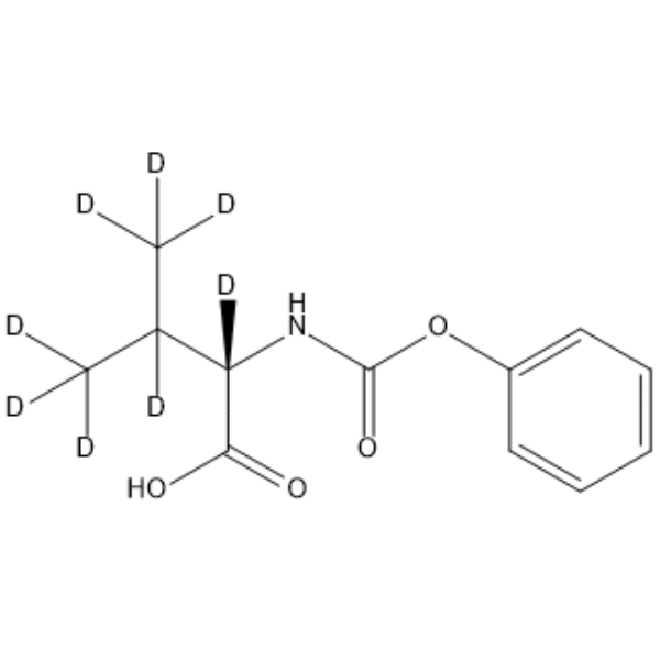 N-(Phenoxycarbonyl)-L-valine-d8 Chemical Structure