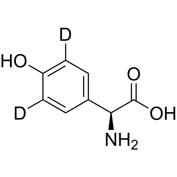 2-(4-Hydroxyphenyl)-L-glycine-d2 Chemical Structure