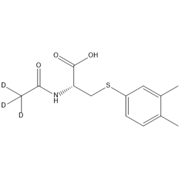 N-Acetyl-S-(3,4-dimethylbenzene)-L-cysteine-d3 Chemical Structure