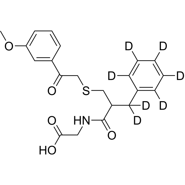 Thiorphan methoxyacetophenone derivative-d<sub>7</sub> Chemical Structure