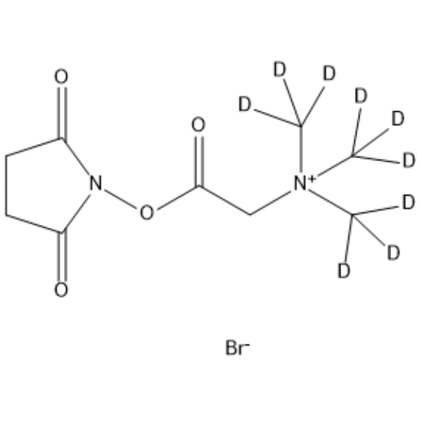N,N,N-Trimethylglycine-N-hydroxysuccinimide ester-d9 bromide Chemical Structure
