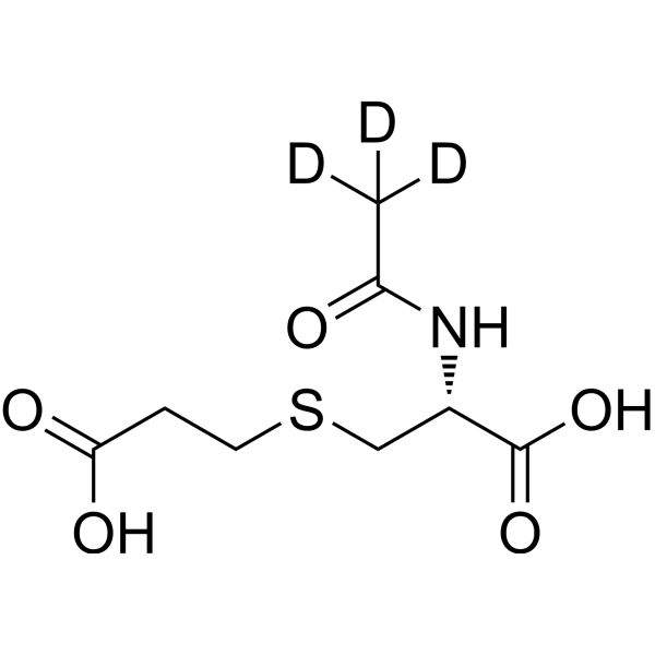 N-Acetyl-S-(2-carboxyethyl)-L-cysteine-d3 Chemical Structure