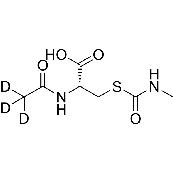 N-Acetyl-S-(N-methylcarbamoyl)-L-cysteine-d3 Chemical Structure