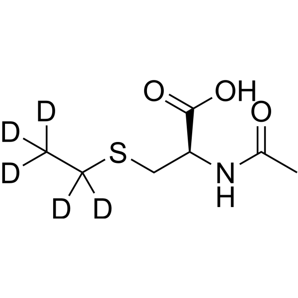 N-Acetyl-S-ethyl-L-cysteine-d5 Chemical Structure