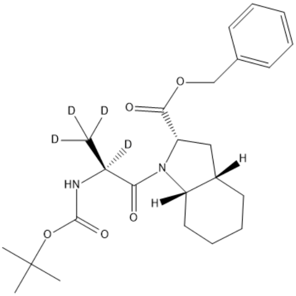 N-Boc-N-desethyl-2-methylbutanoate Perindopril benzyl ester-d4 Chemical Structure