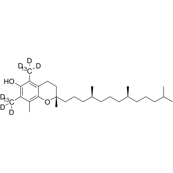 Vitamin E-13C2,d6 Chemical Structure