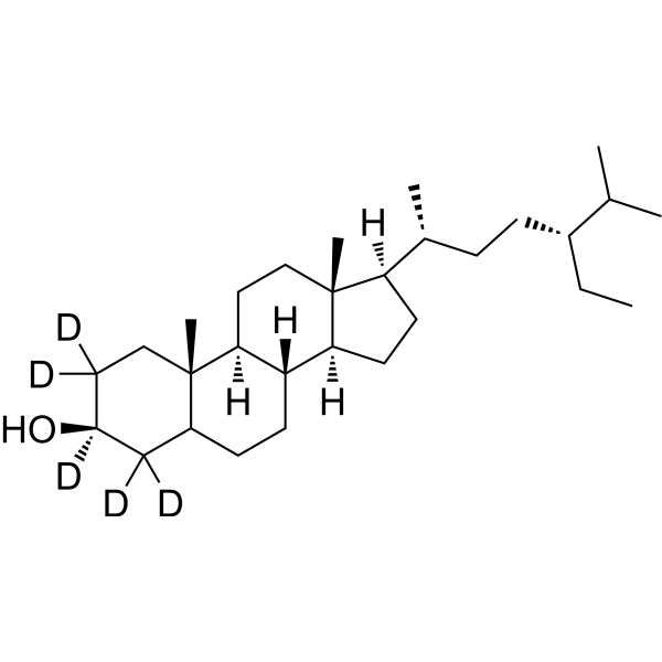 Stigmastan-3β-ol-d<sub>5</sub> Chemical Structure