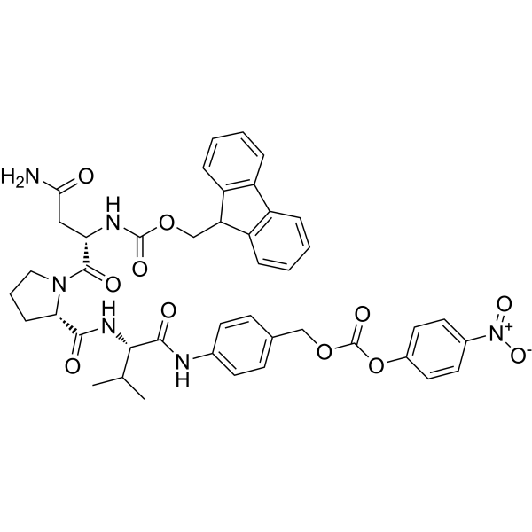 Fmoc-Asn-Pro-Val-PABC-PNP Chemical Structure