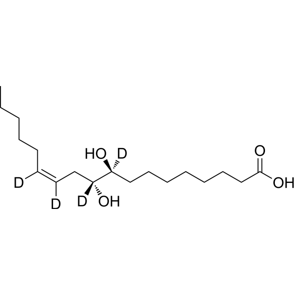 (±)9(10)-DiHOME-d<sub>4</sub> Chemical Structure