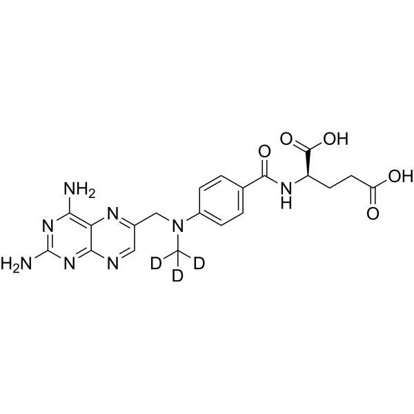 (R)-Methotrexate-d<sub>3</sub> Chemical Structure