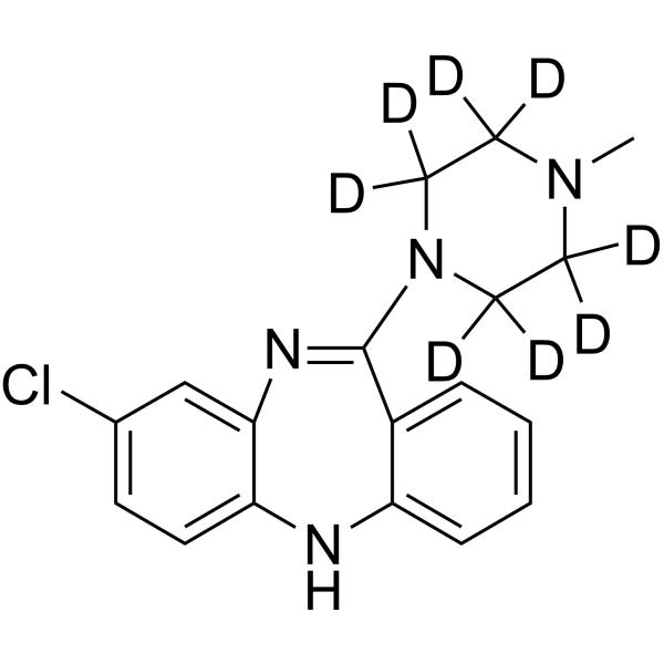 Clozapine-d8 Chemical Structure