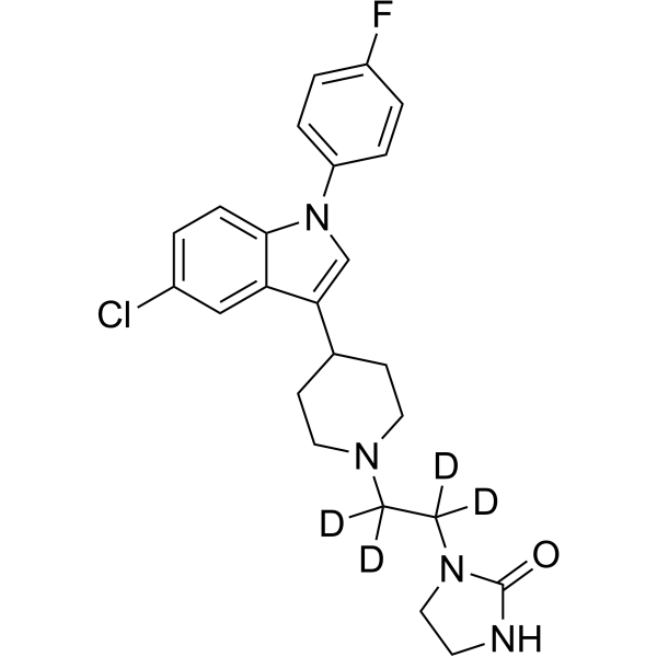 Sertindole-d<sub>4</sub> Chemical Structure