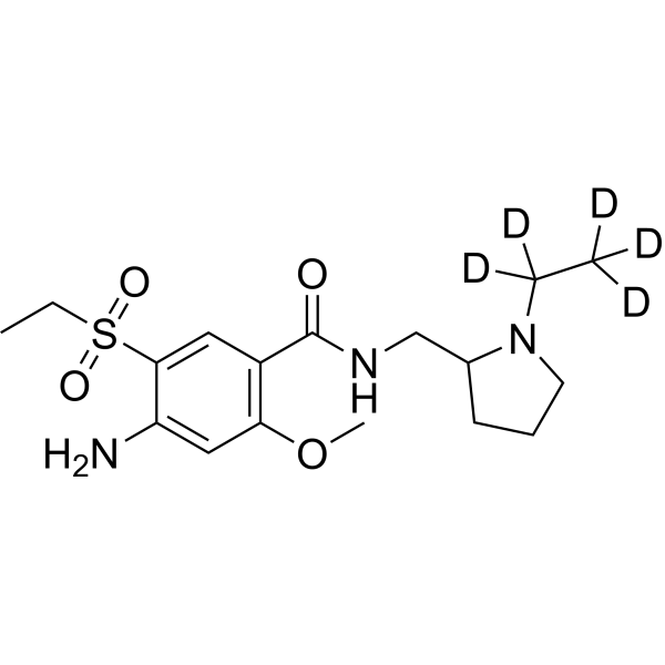 Amisulpride-d<sub>5</sub> Chemical Structure