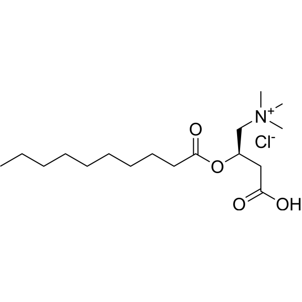 Decanoyl-L-carnitine chloride Chemical Structure